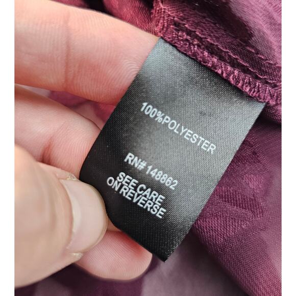 NWT Torrid Abbey Chiffon Clip Floral Red 3 3X 22 - 24 Sheer coquette whimsigoth - Picture 7 of 9